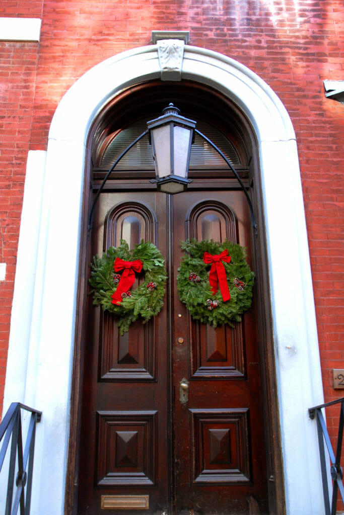 Christmas decorations in Philadelphia