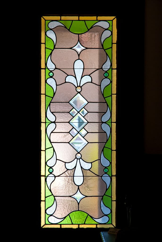 Stained glass windows at Burroughs Home in Fort Myers
