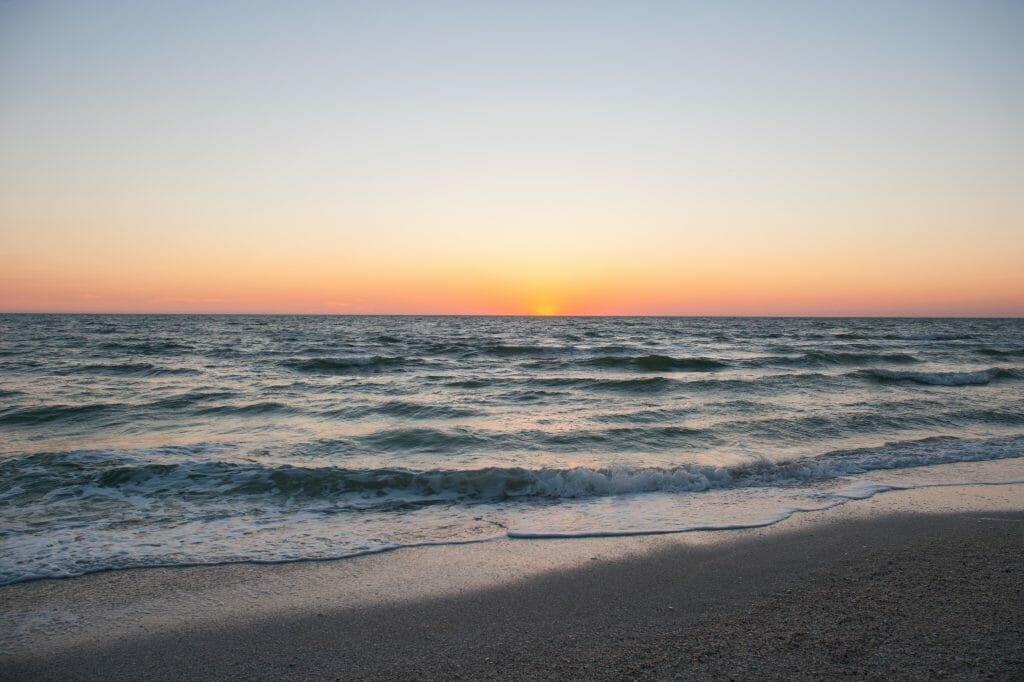 Fort Myers, FL beach sunset