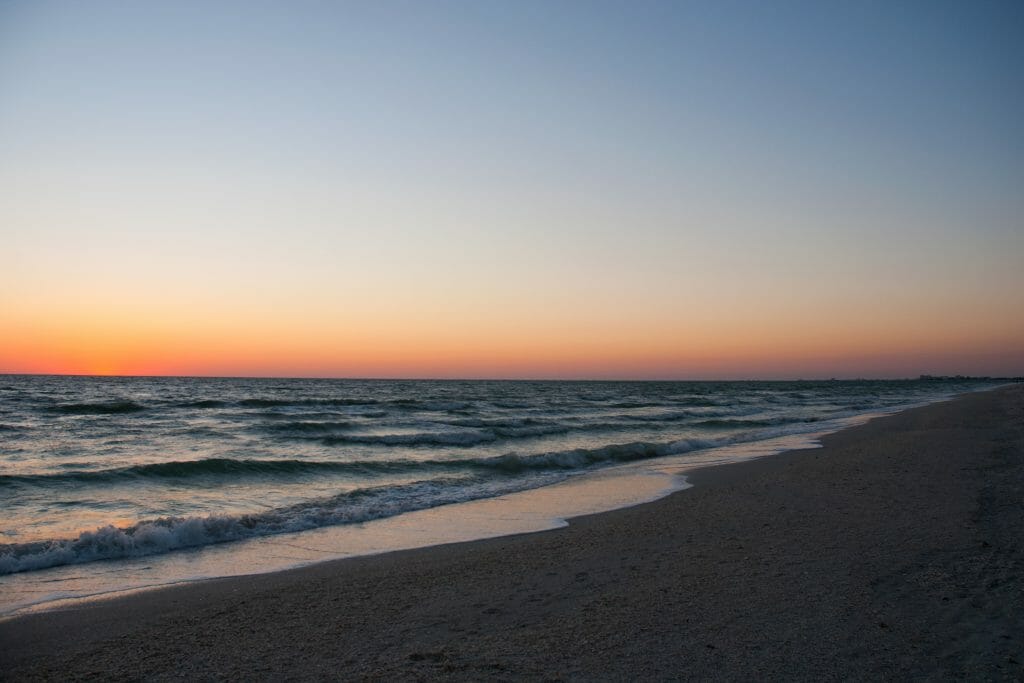 Fort Myers, FL beach sunset