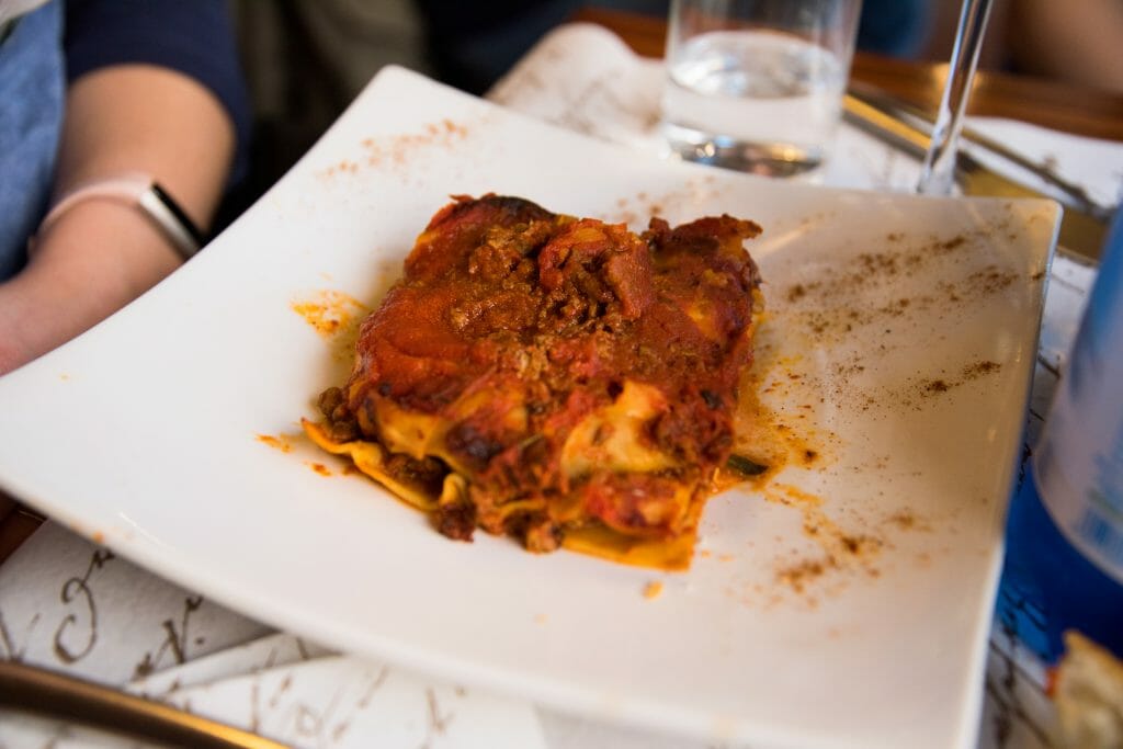 Lasagna in Venice