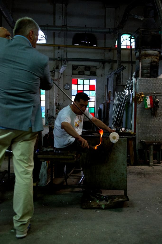 Demonstration at the Murano Glass Factory