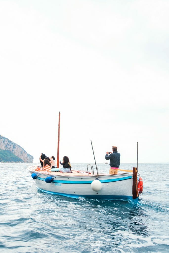 Boat tour of Capri