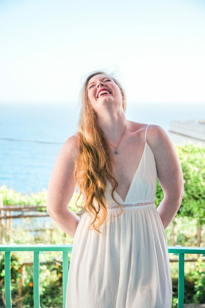 Bridal photoshoot on the Amalfi Coast
