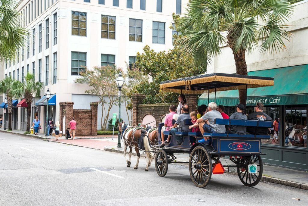 Horse and buggy tour Charleston