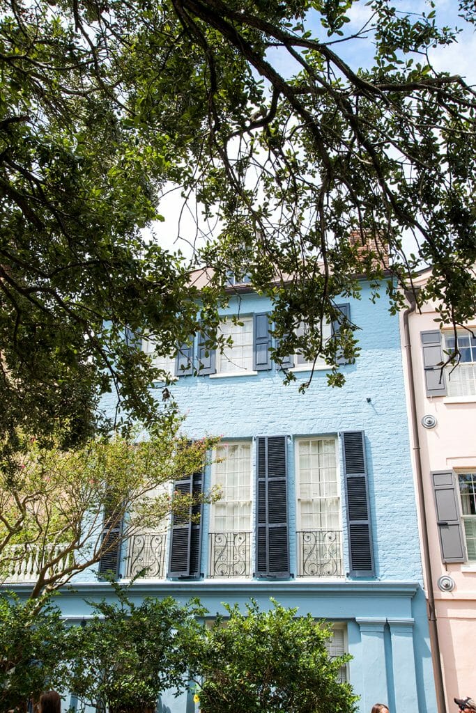Blue house in Charleston
