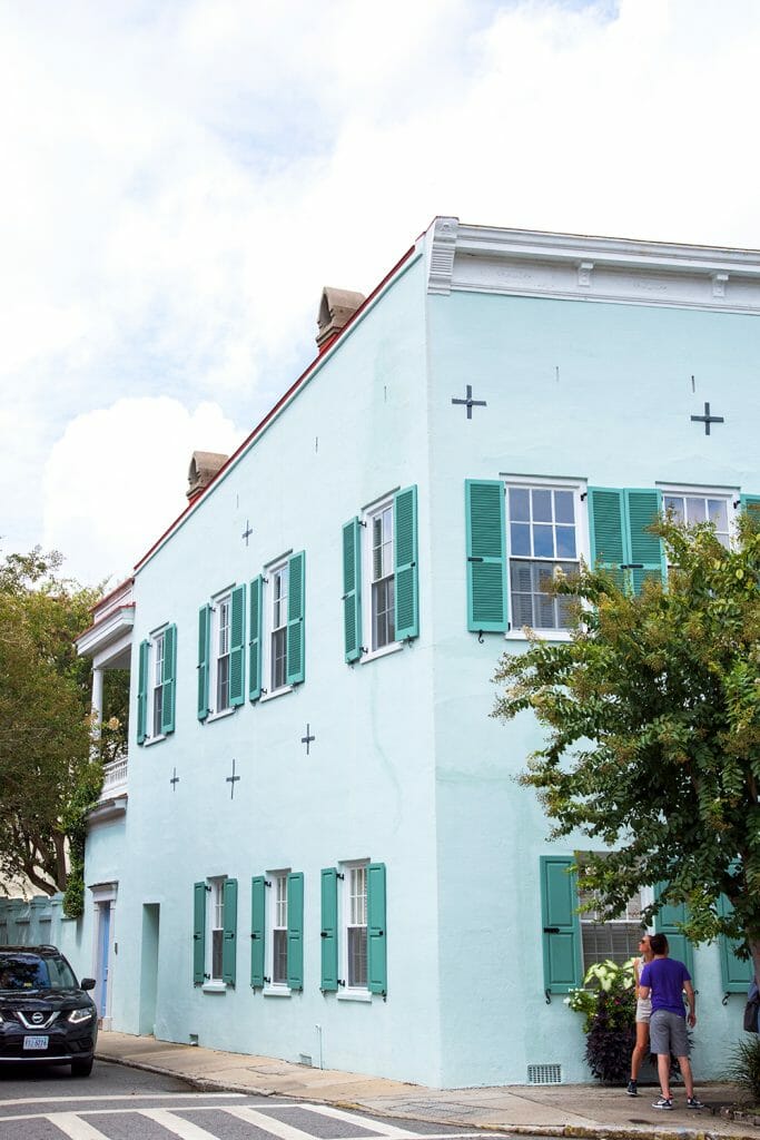 Colorful houses in Charleston