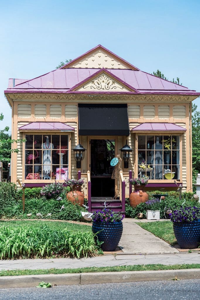 Purple Victorian house