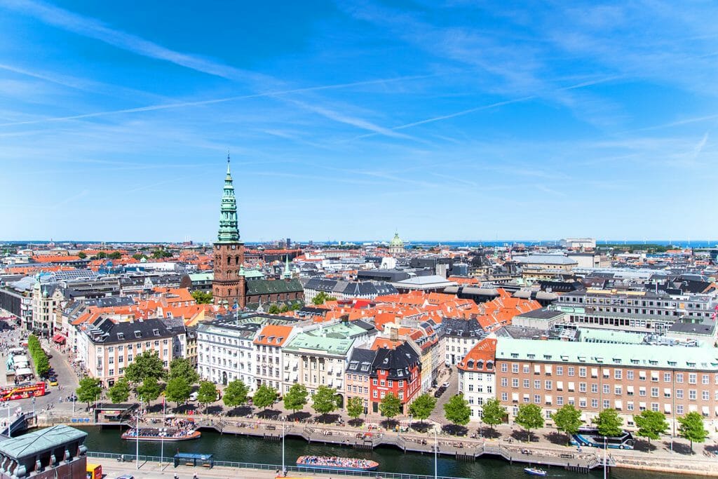 View of Copenhagen from Christiansborg Palace