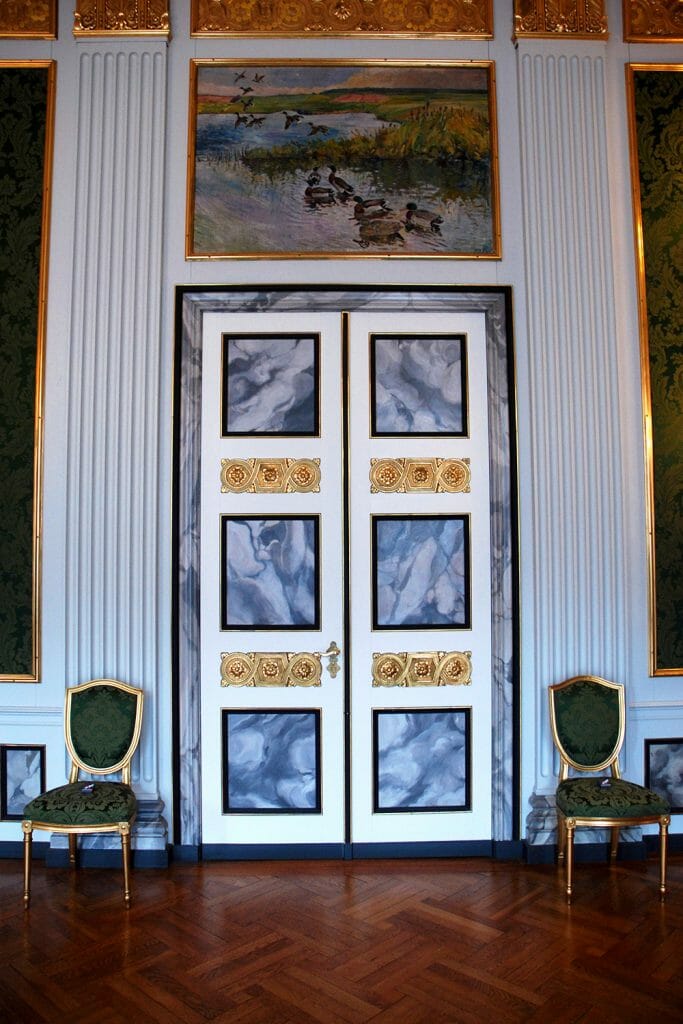 Marble doorway in Christiansborg