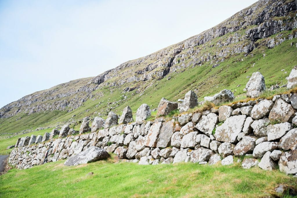 Kirkjubøur stone wall
