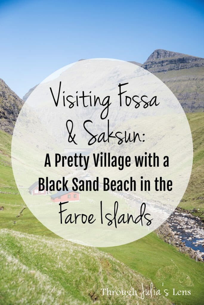 Visiting Fossá & Saksun: A Pretty Village with Grass Roof Houses & a Black Sand Beach in the Faroe Islands