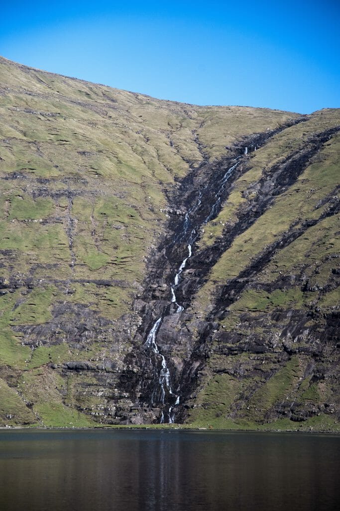 Faroe Islands waterfall