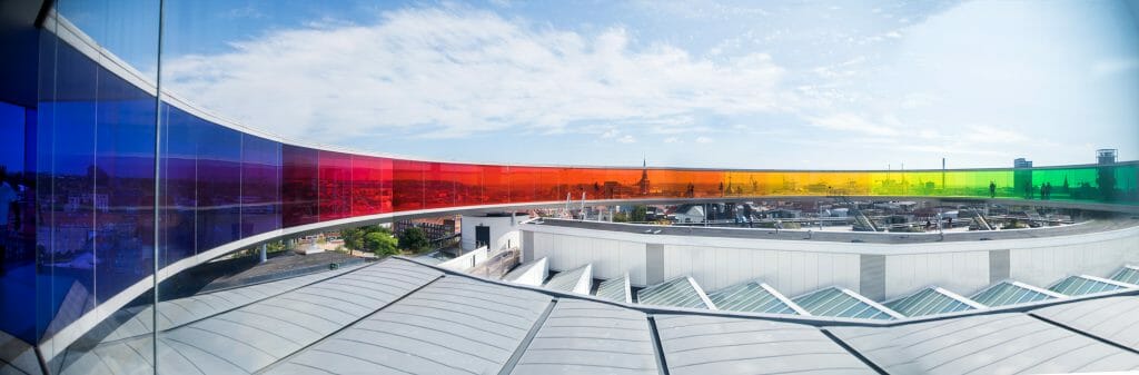 ARoS Aarhus Kunstmuseum rainbow panorama 