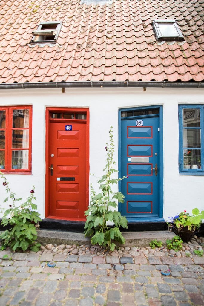 Colorful houses in Denmark