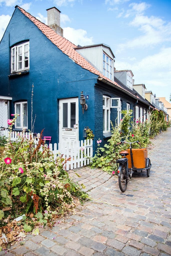 Colorful houses in Denmark
