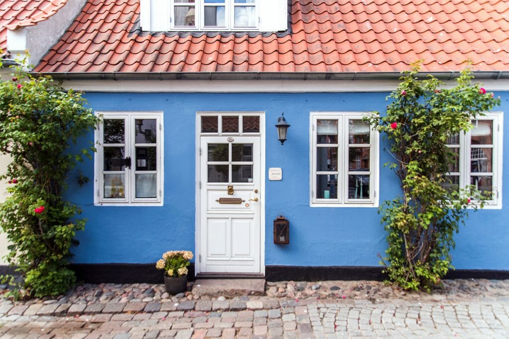 Cobblestone street in Denmark