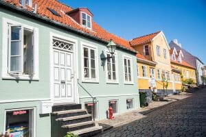 Colorful buildings in Denmark
