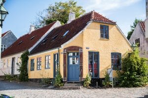Yellow house in Denmark
