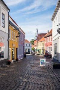 Colorful town in Denmark