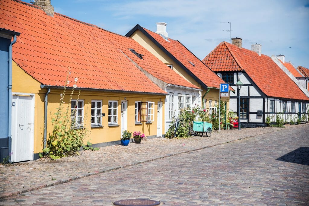 Half timbered houses in Ebeltoft