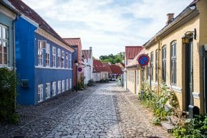 Cobblestone streets in Denmark