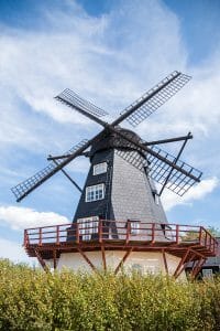 Windmill in Ebeltoft, Denmark