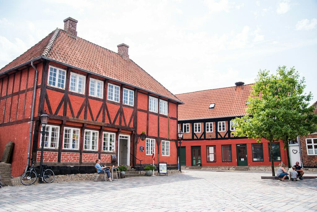 Half timbered houses in Ribe