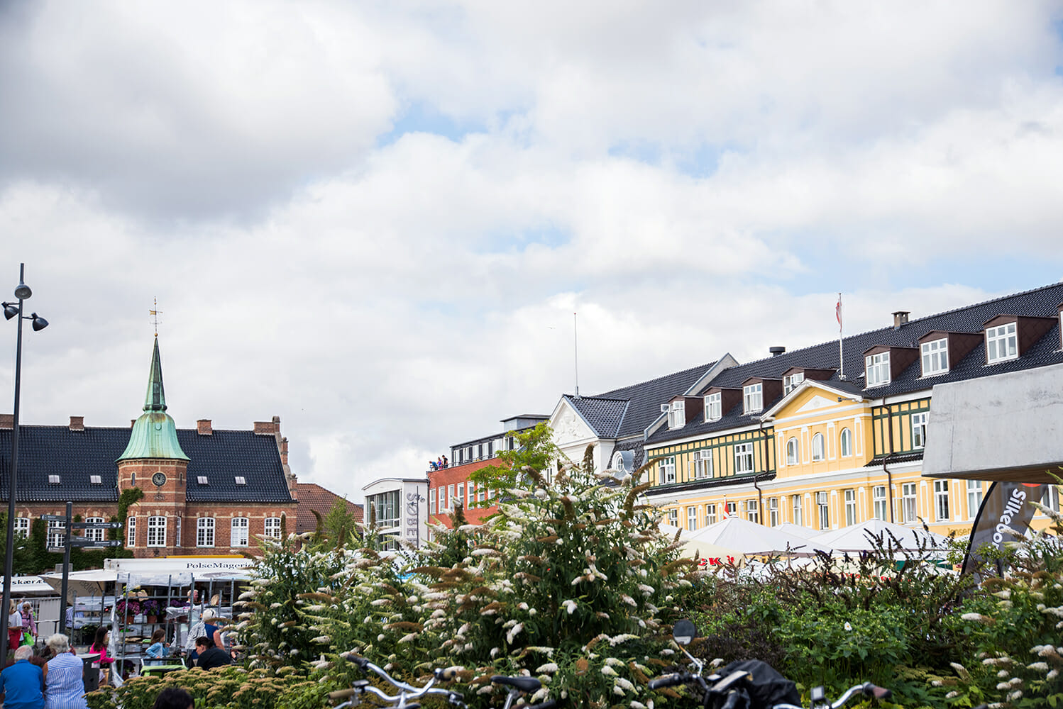 Center square in Silkeborg, Denmark