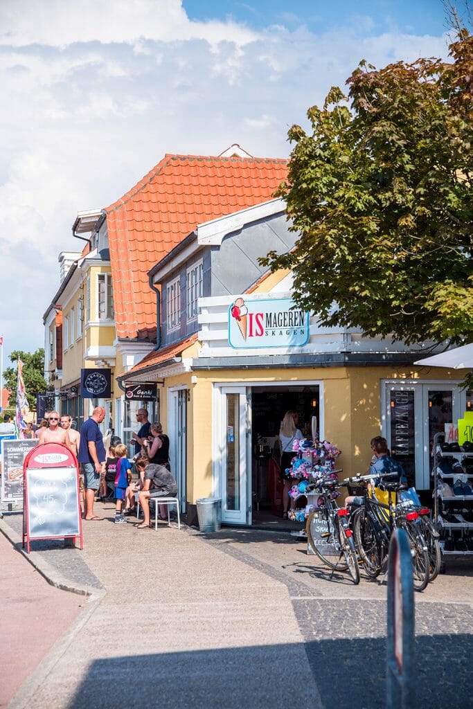 Ice cream shop in Skagen