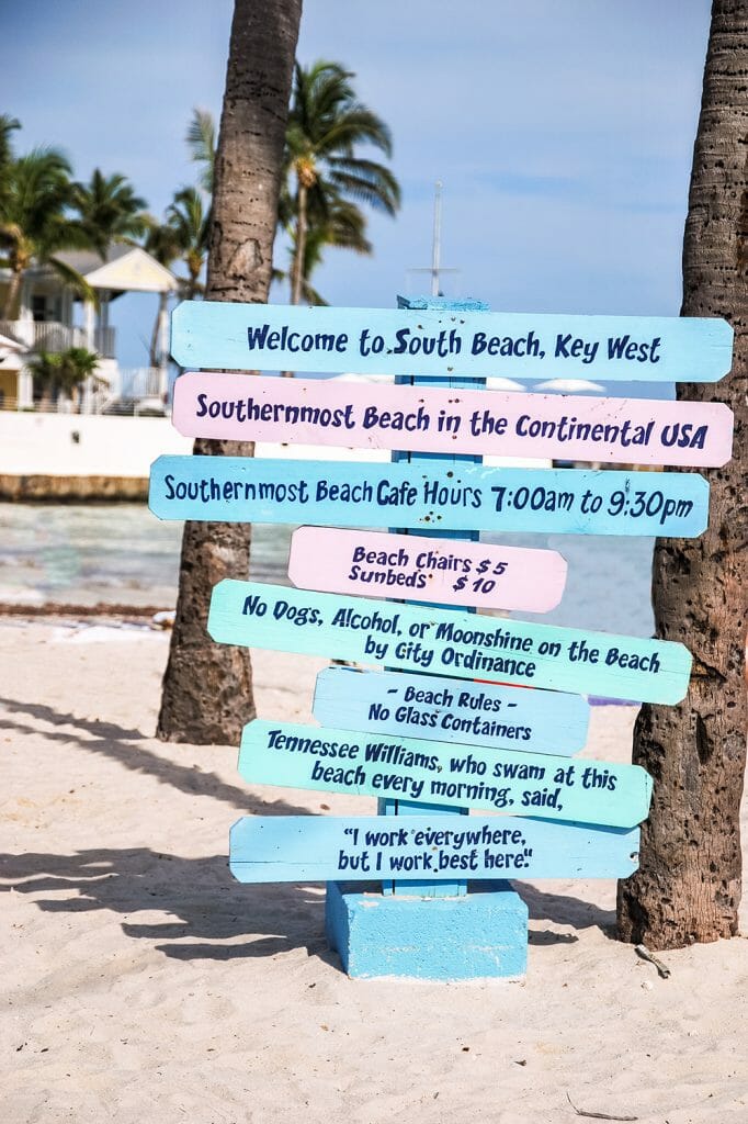 Southernmost Beach in the USA