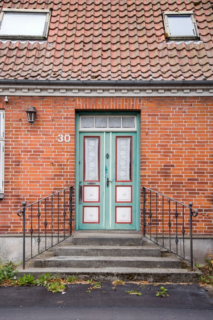 Colorful doors in Denmark