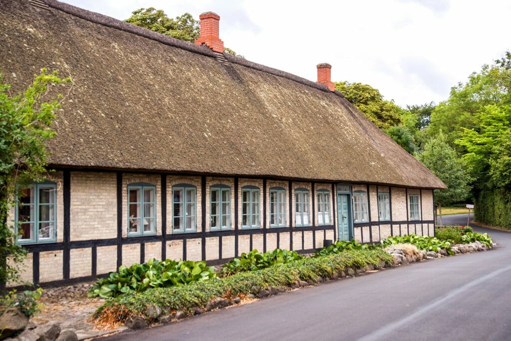 Grass roof house in Denmark
