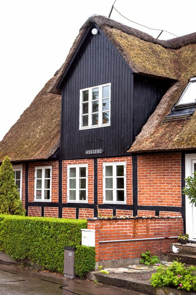 Straw roof house in Denmark