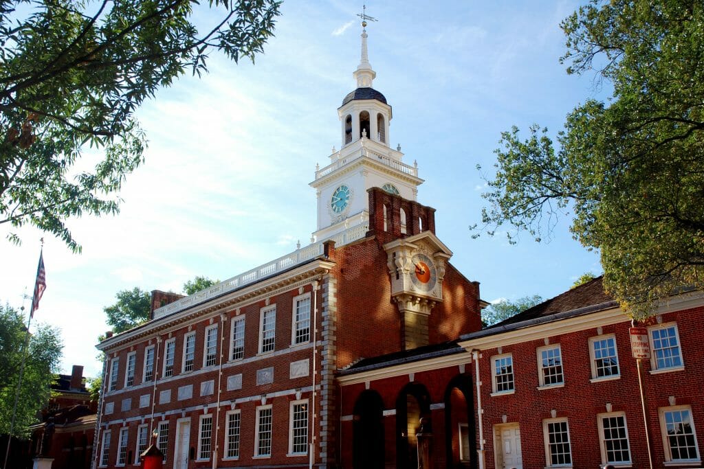 Tour of Independence Hall in the fall