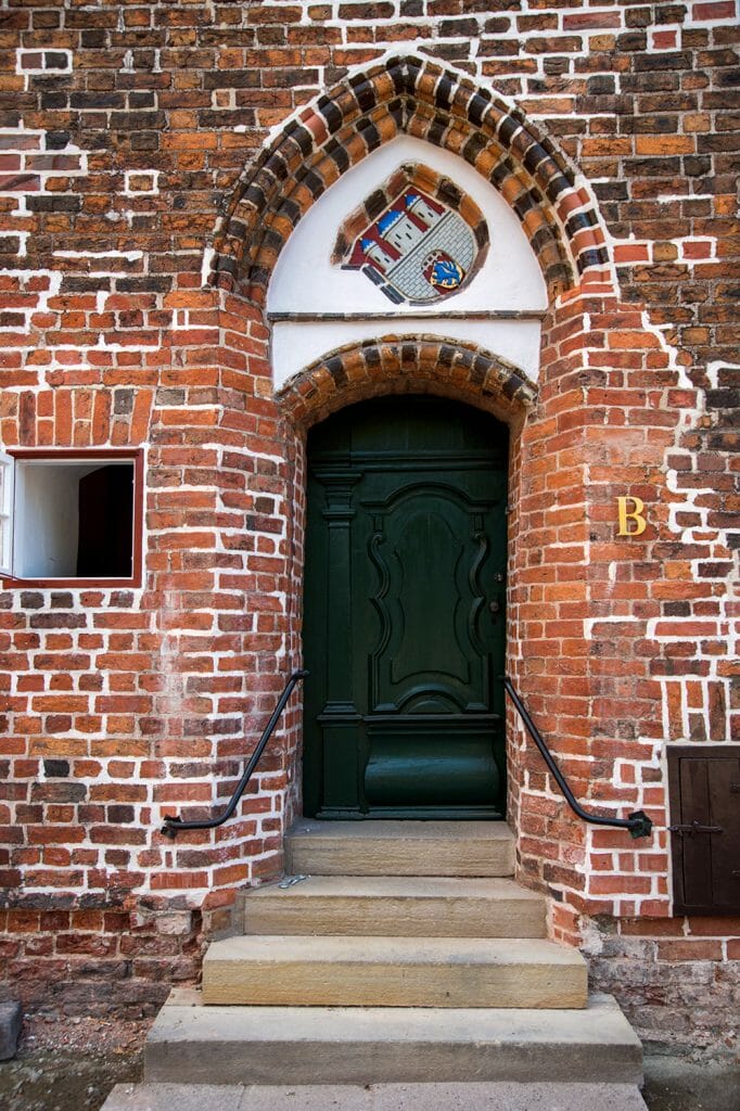 Church door in Luneburg, Germany