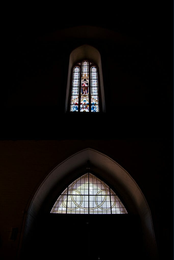 Stained glass windows in Lüneburg church
