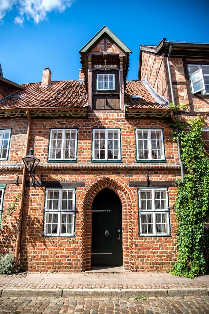 Historic brick house in Germany