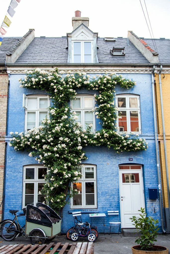 Blue house in Copenhagen