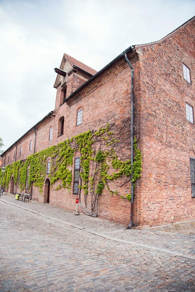 Brick house with vines in Copenhagen