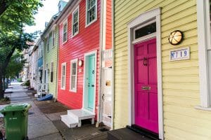 Colorful houses in Baltimore