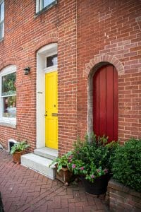 Colorful doors in Baltimore