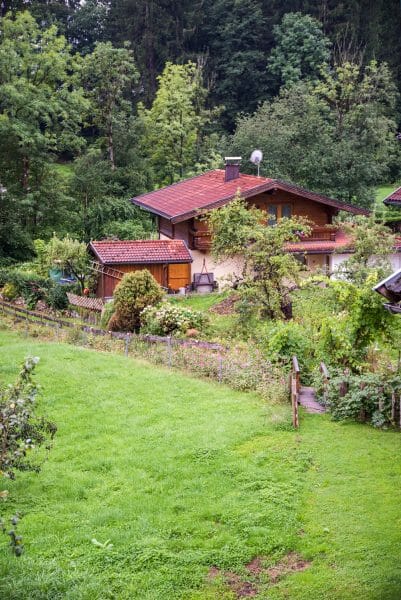 Garden in chalet in Austrian Alps