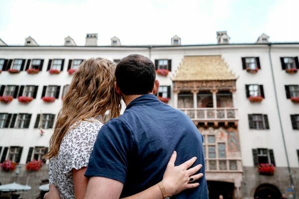 Couples photo by Golden Roof in Innsbruck