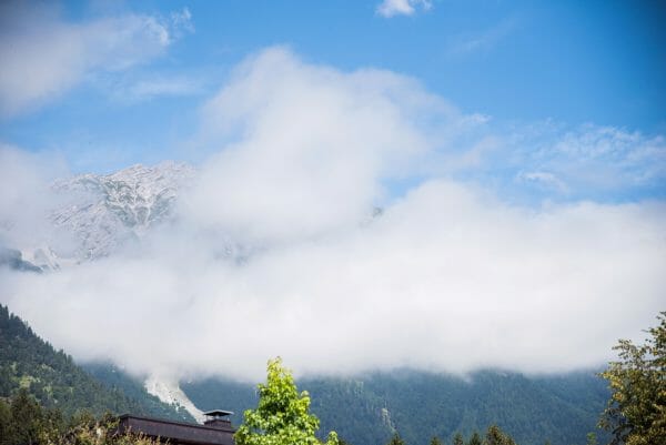 Foggy Alps in Innsbruck