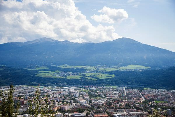 View of Innsbruck from Alps