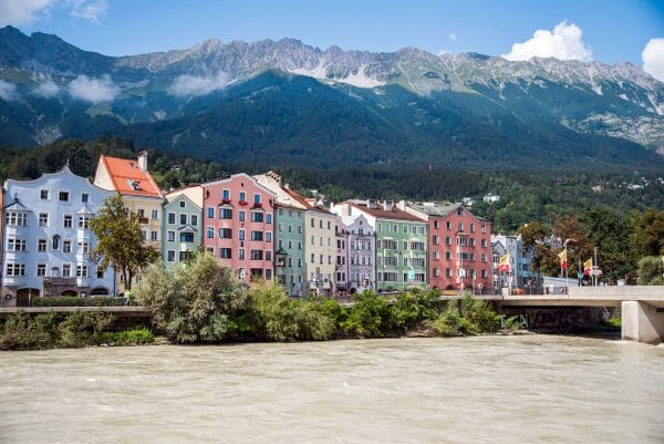 Colorful houses in Innsbruck