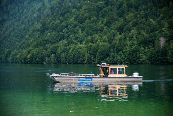 Small boat on Lake Konigssee