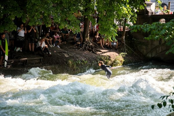 River surfing in Munich