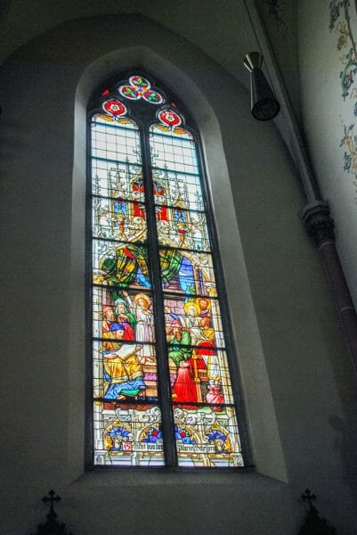 Stained glass window in Germany